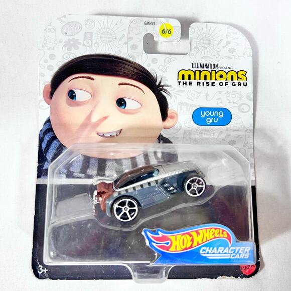 Hot Wheels Carded Lot Of 4 Despicable Me Characters Toy Cars New (Y) - Picture 2 of 5